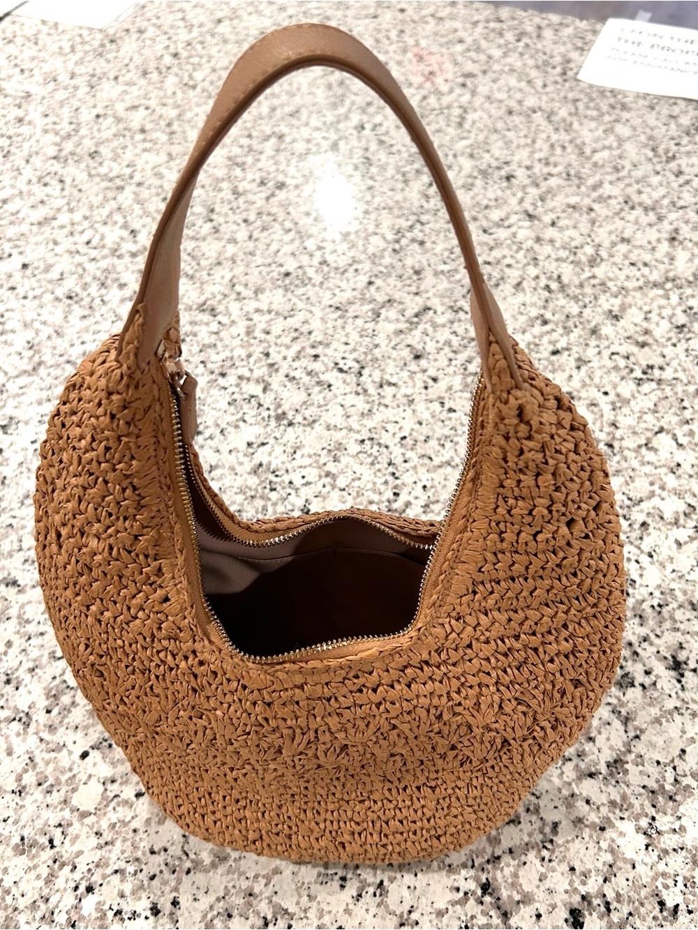 LC Lauren Conrad Woven Straw Hobo Bag - Tan - Picture 5 of 10